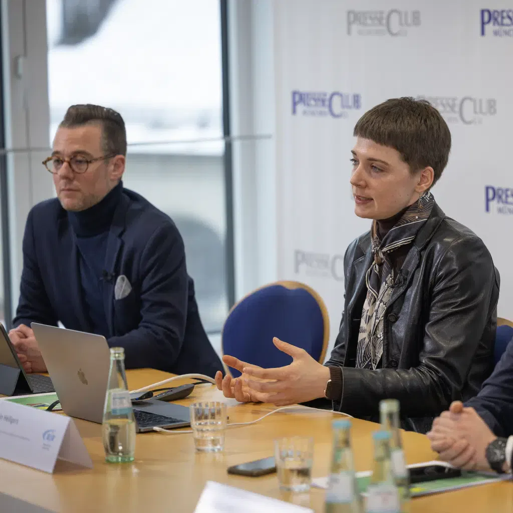 Dominic Frohn und Nain Heiligers bei der Pressekonferenz der 